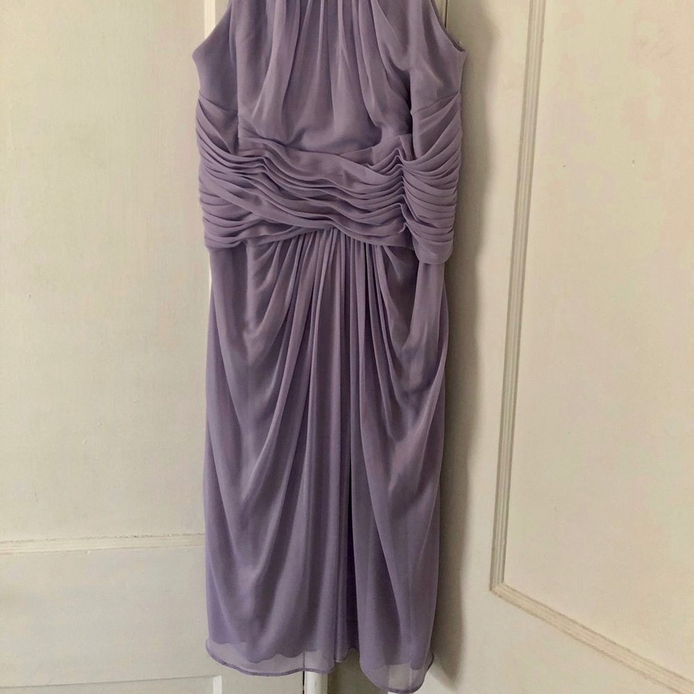 Lavender Mid-Length Dress with gemstones💎
